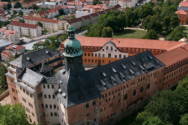 Luftaufnahme Schloss Sondershausen Thüringen